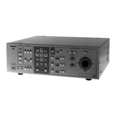 Panasonic WJSX350 - MATRIX SWITCHER operating instructions