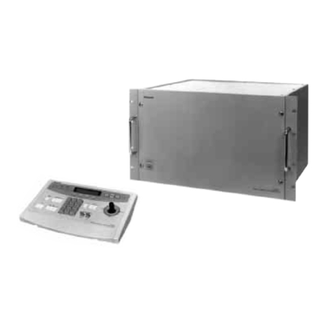 Panasonic WJSX550A - MATRIX SWITCHER User manual