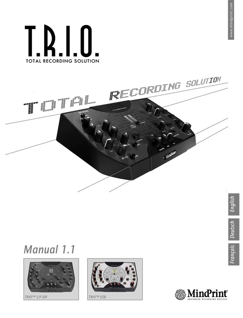 MINDPRINT T.R.I.O. User manual