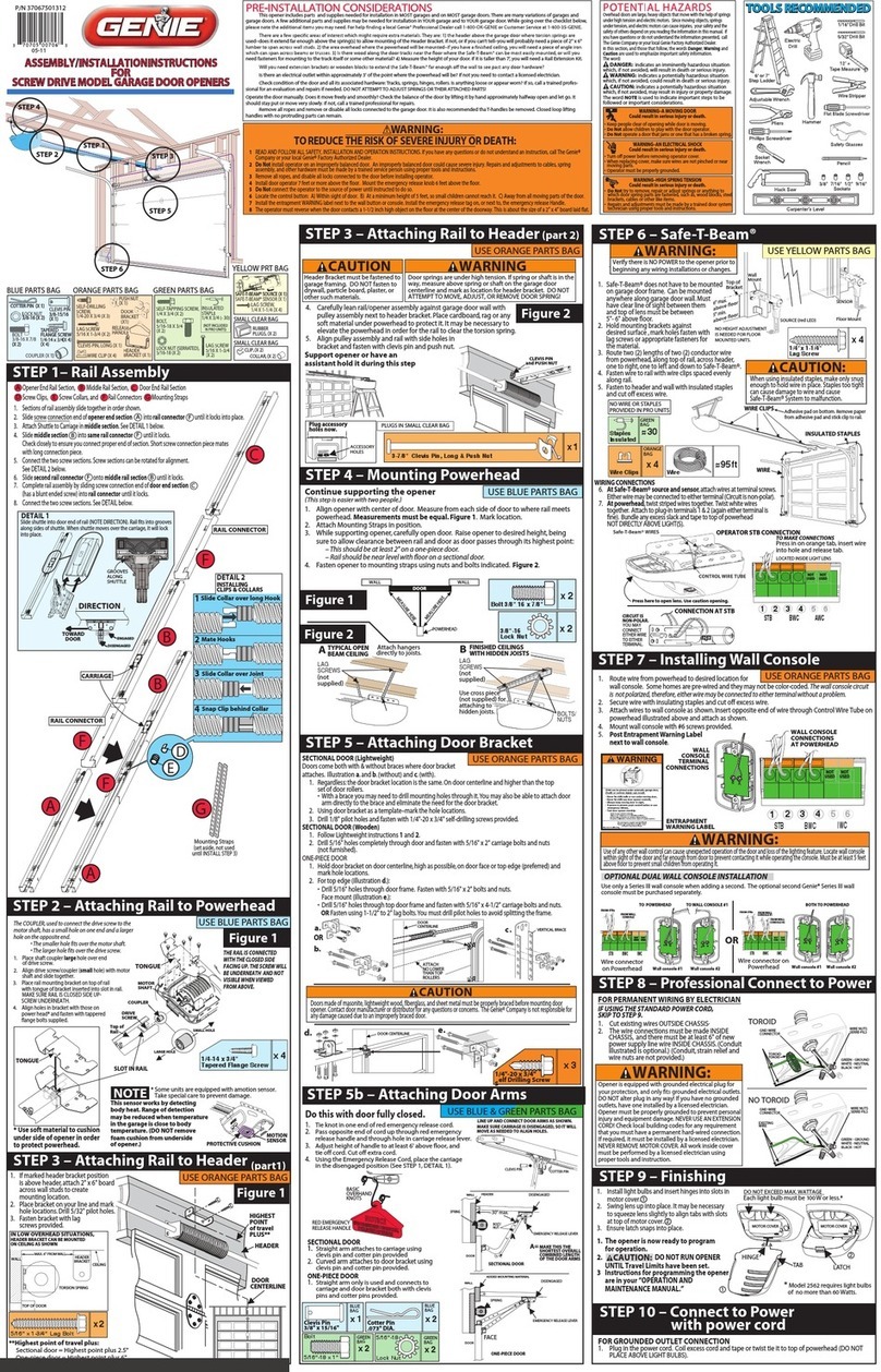 Genie Screw Drive Programming manual