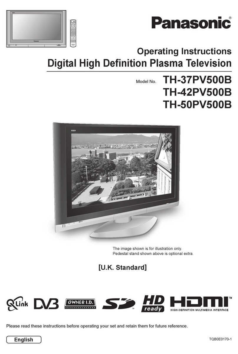 Panasonic TH-37PV500B User manual