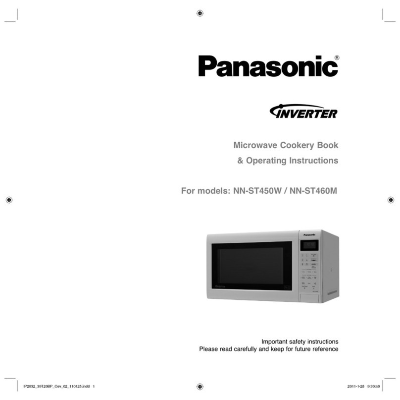 Panasonic inverter NN-ST450W Assembly Instructions