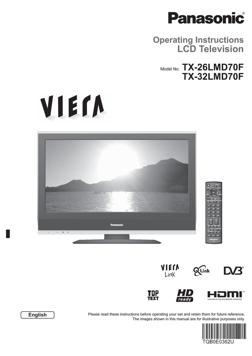 Panasonic Viera TX-26LMD70F User manual Panasonic Viera TX-26LMD70F User manual