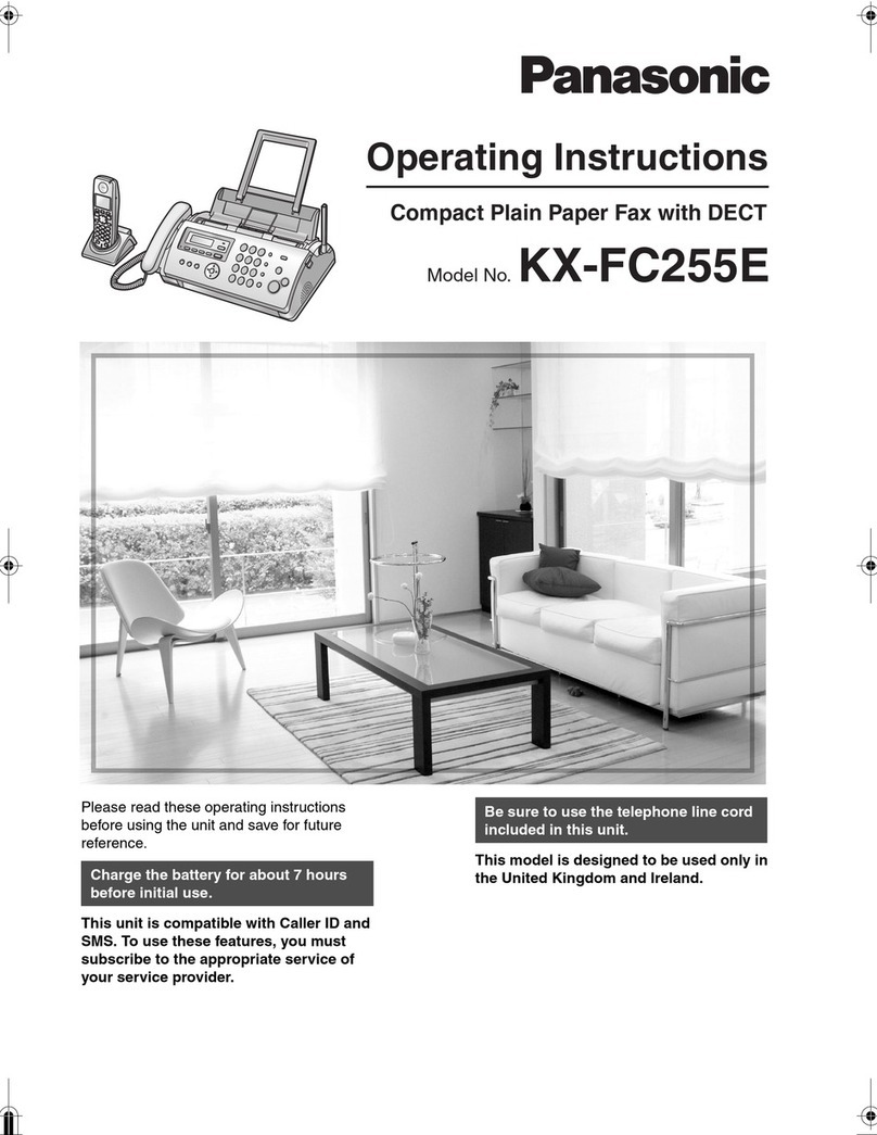Panasonic KX-FC255E User manual Panasonic KX-FC255E User manual
