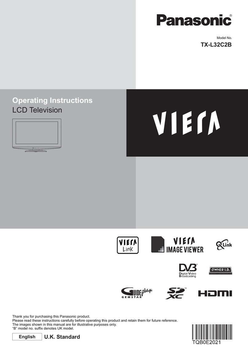 Panasonic Viera TXL32C2B User manual