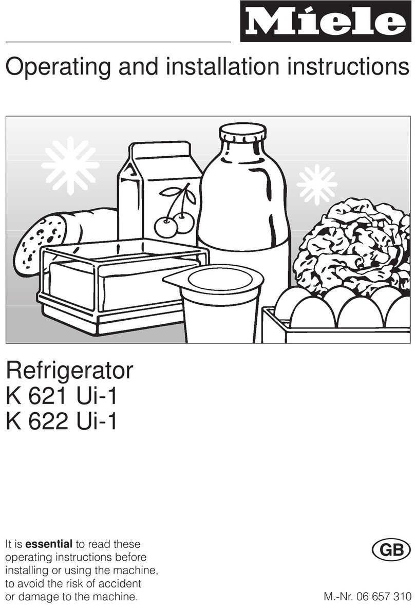 Miele K 622 Ui-1 User manual