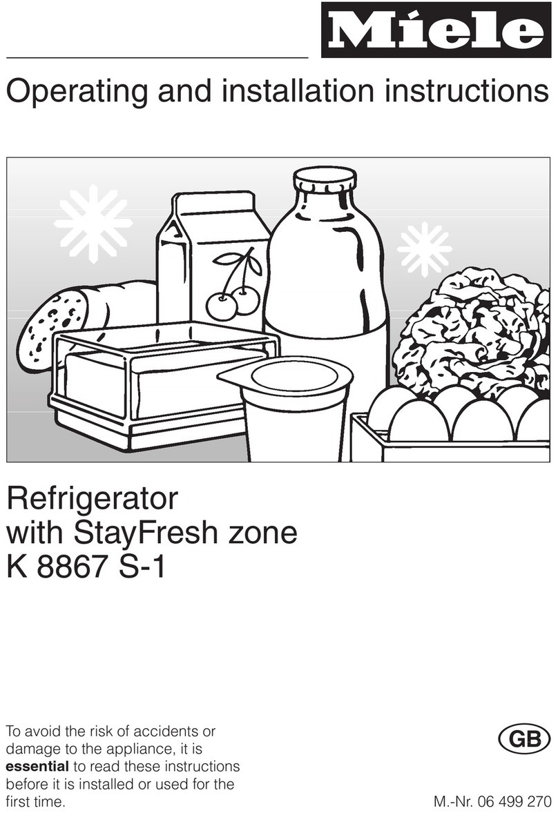 Miele K 8867 S-1 Operating and installation instructions