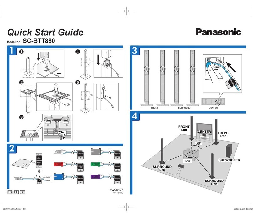 Panasonic SC-BTT880 User manual