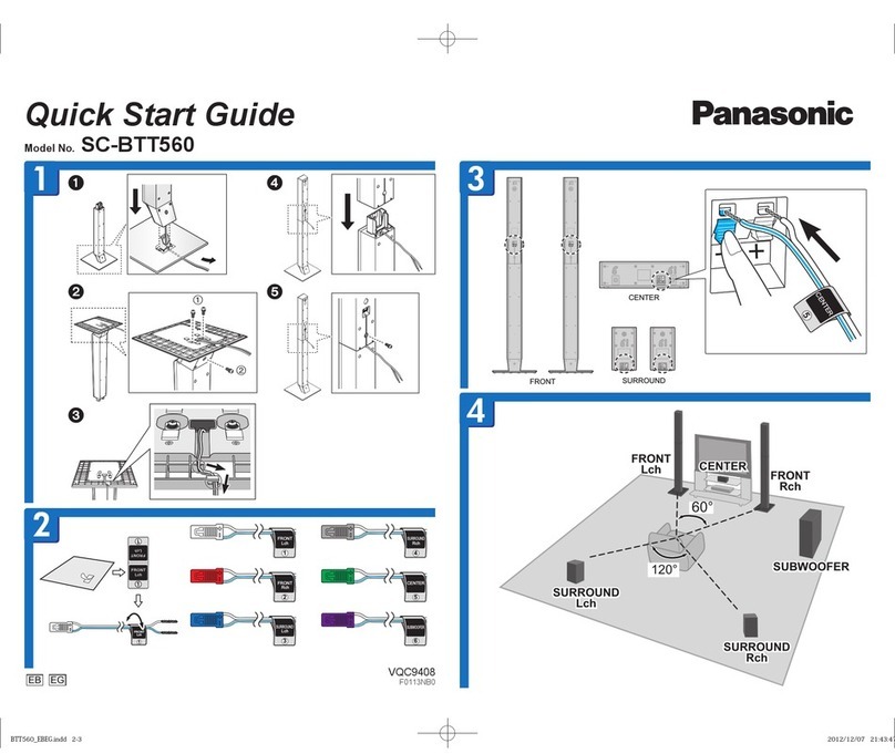 Panasonic SC-BTT560 User manual Panasonic SC-BTT560 User manual