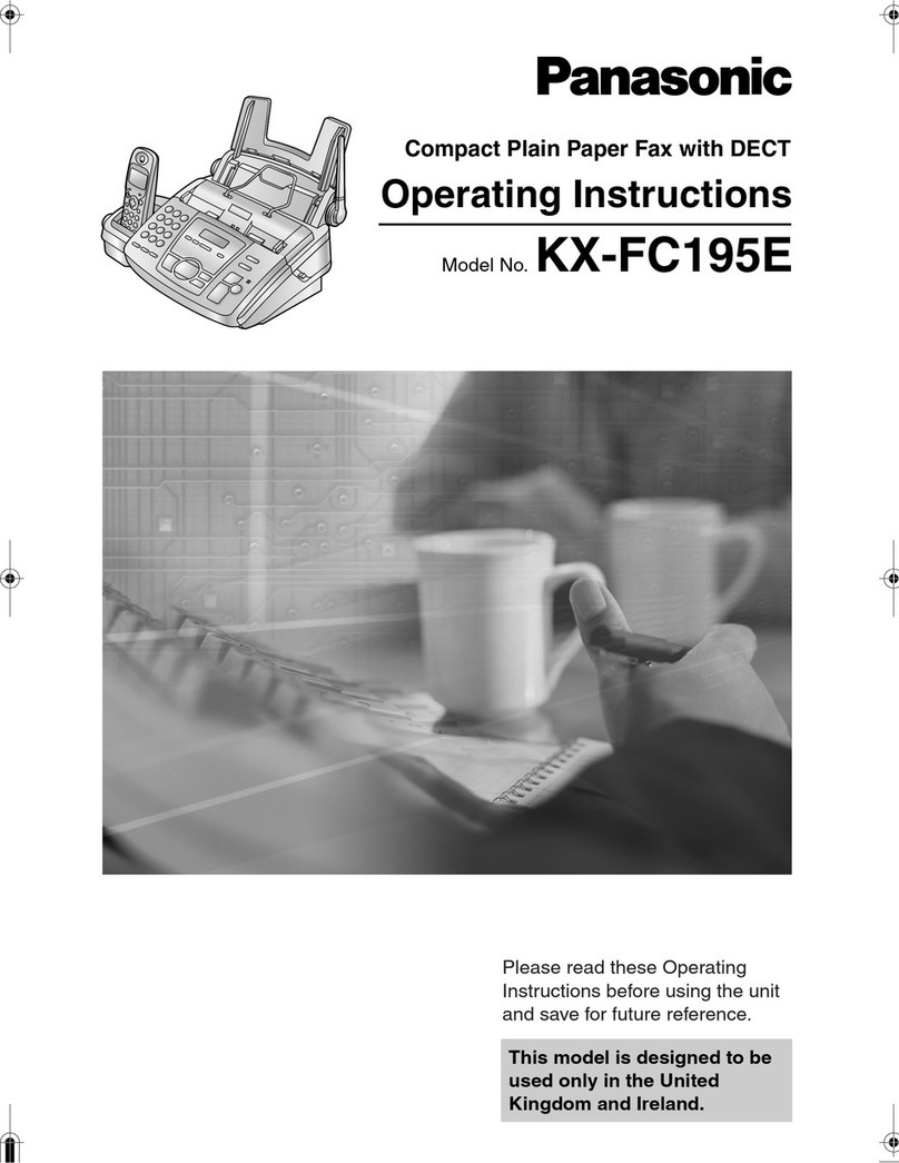 Panasonic KX-FC195E operating instructions
