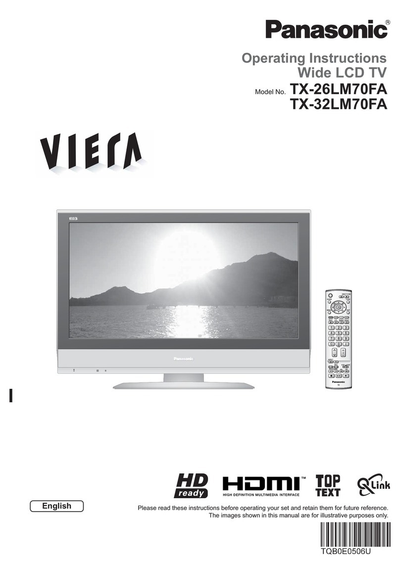 Panasonic Viera TX-26LM70FA User manual Panasonic Viera TX-26LM70FA User manual
