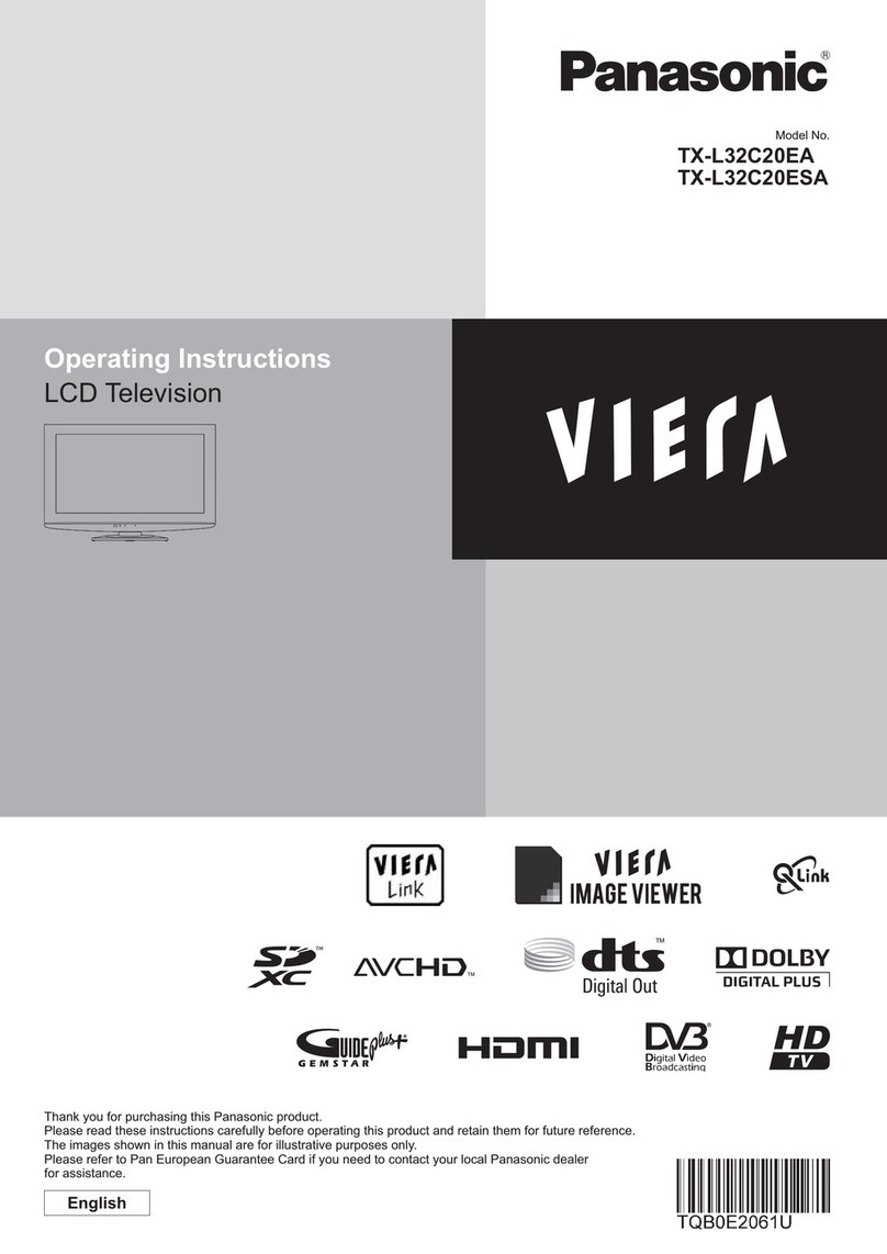 Panasonic Viera TXL32C20EA User manual Panasonic Viera TXL32C20EA User manual