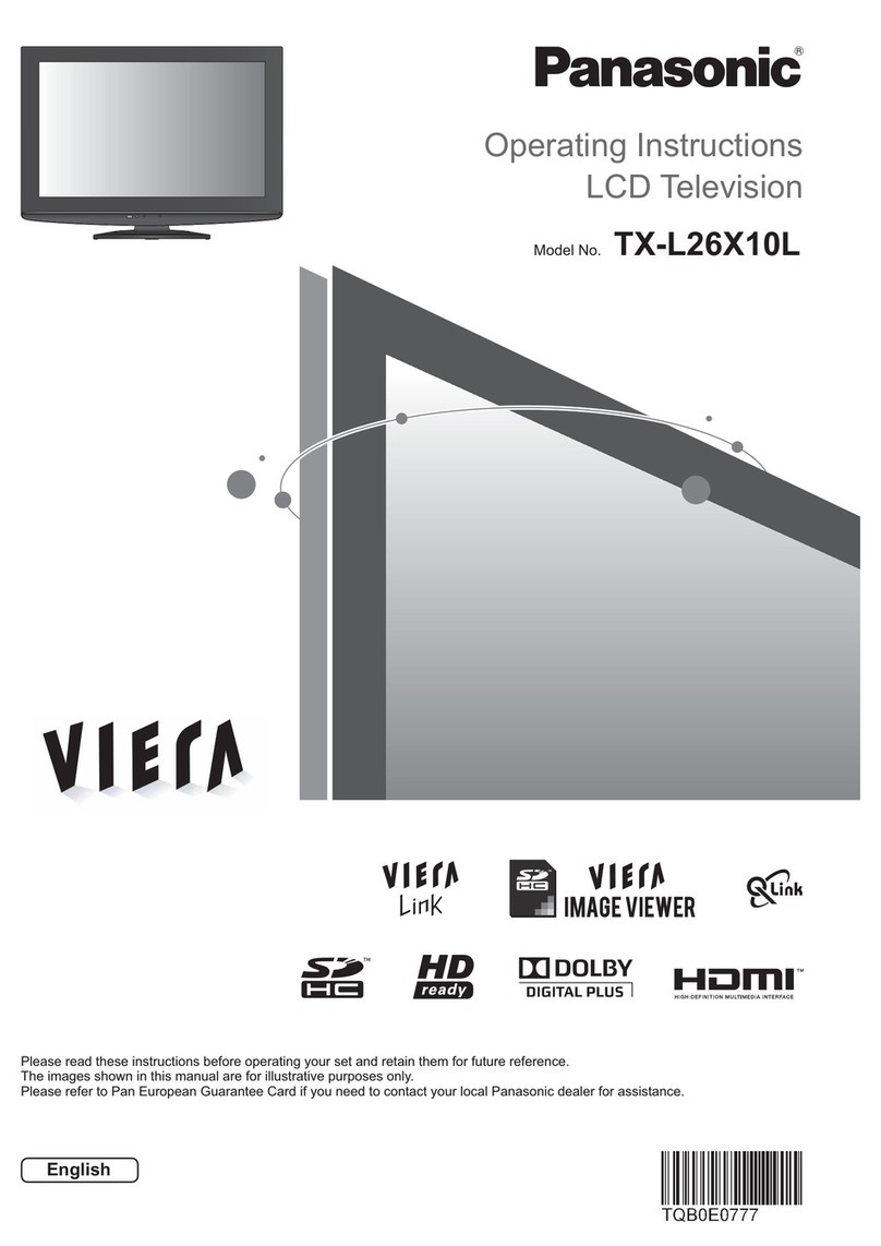 Panasonic Viera TX-L26X10L User manual