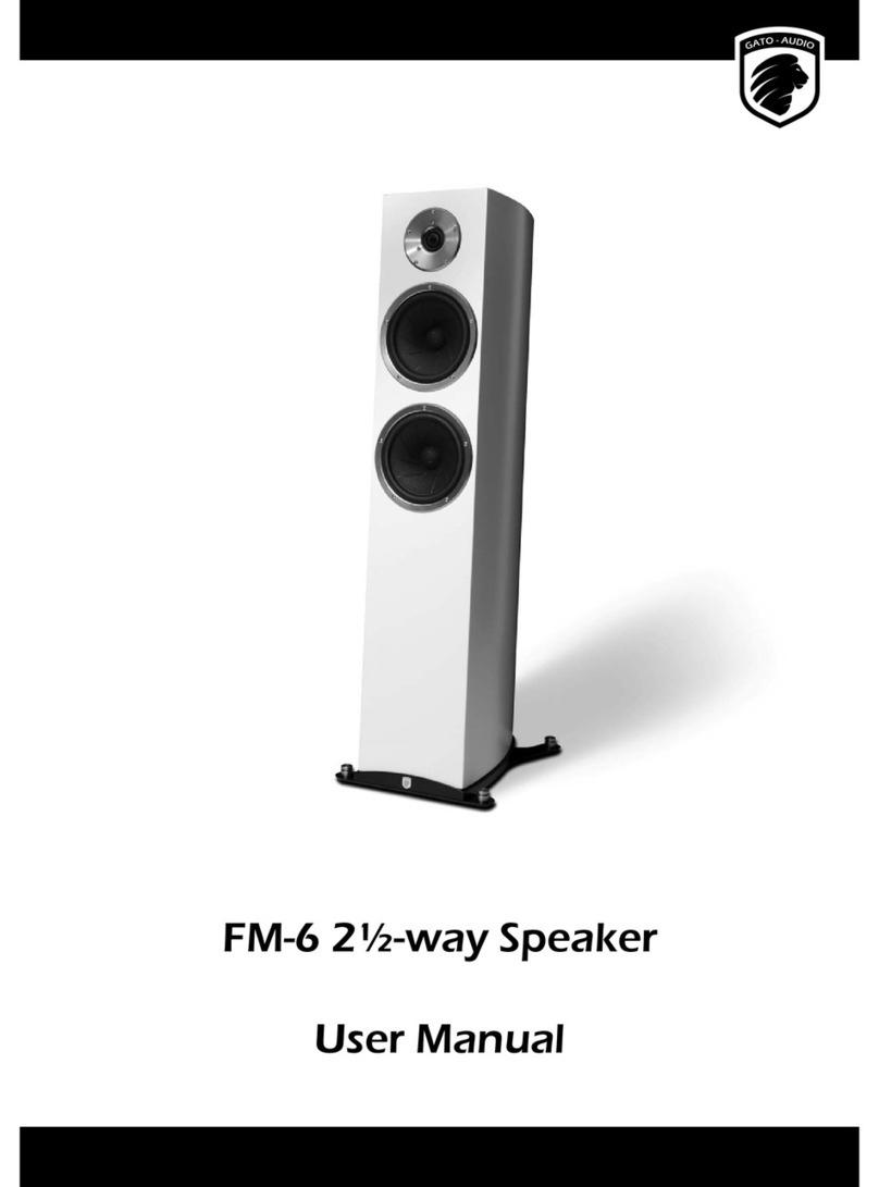 Gato Audio FM-6 2½-way user manual