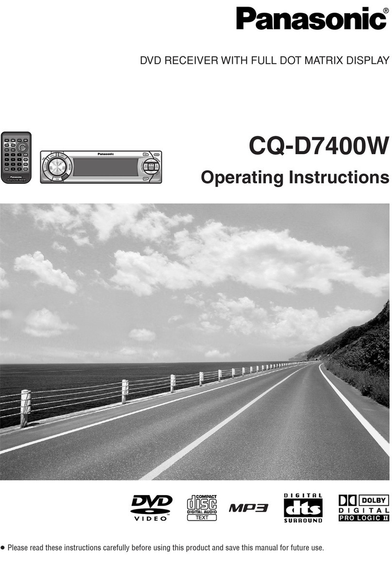 Panasonic CQ-D7400W operating instructions