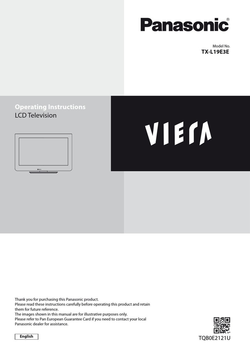 Panasonic Viera TX-L19E3E User manual