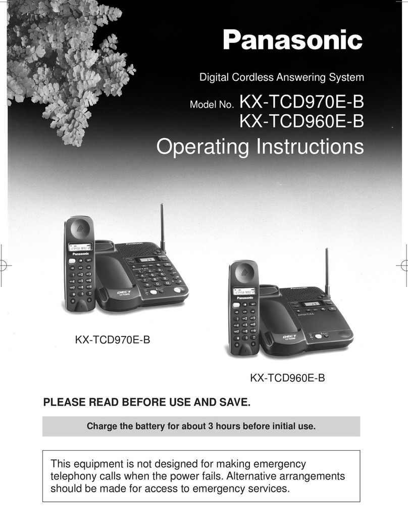 Panasonic KX-TCD960E-B User manual