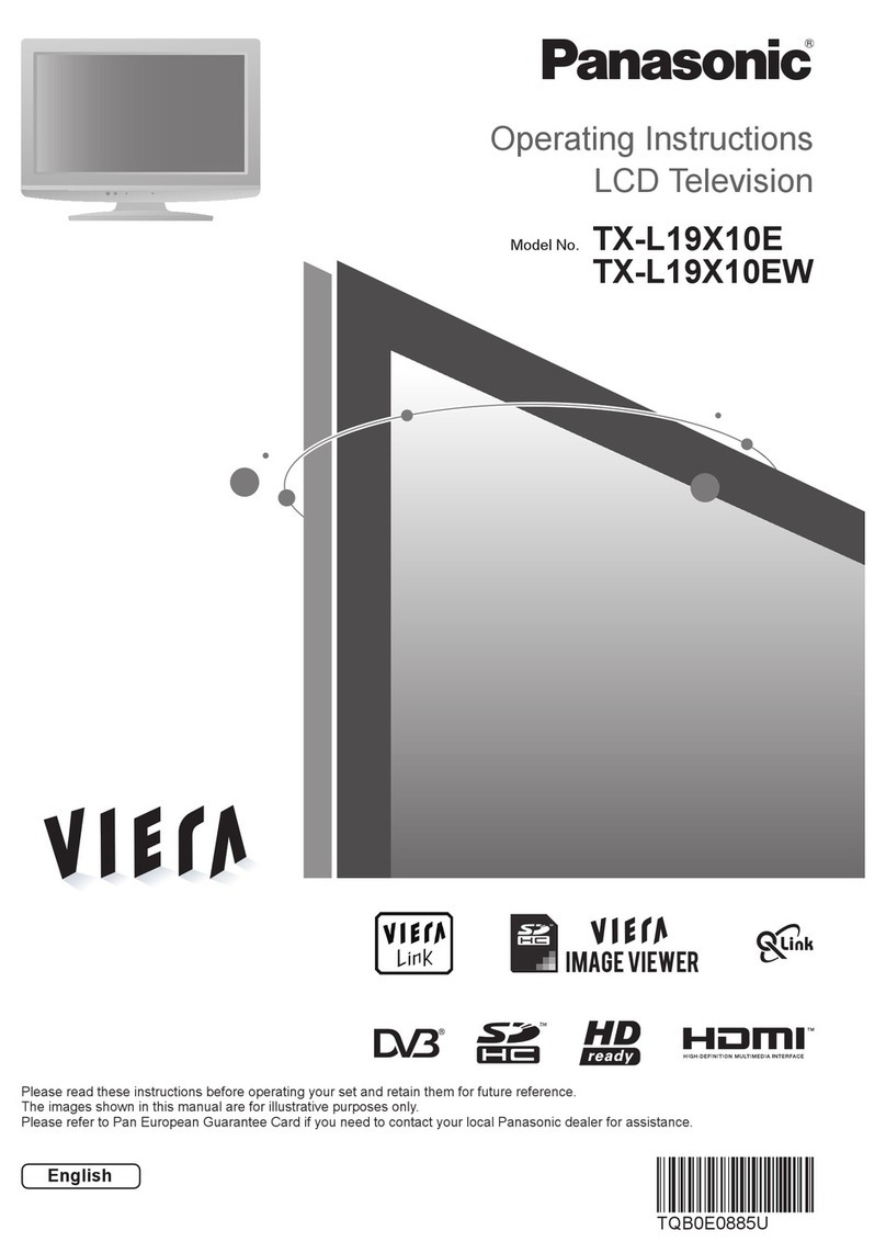 Panasonic Viera TX-L19X10E User manual