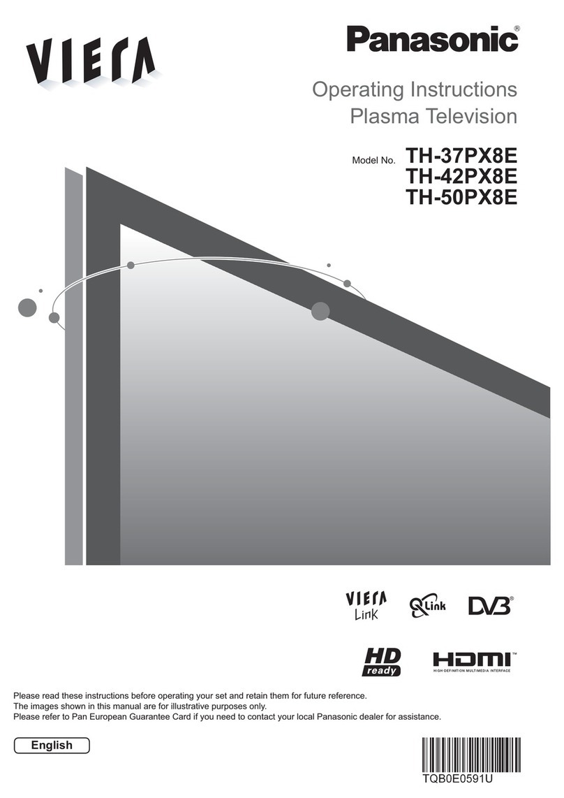 Panasonic TH-50PX8E operating instructions