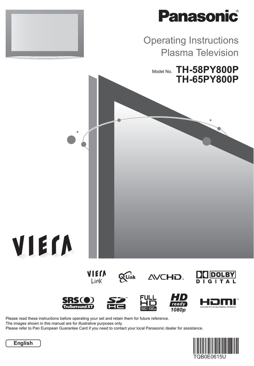 Panasonic Viera TH-58PY800P User manual Panasonic Viera TH-58PY800P User manual