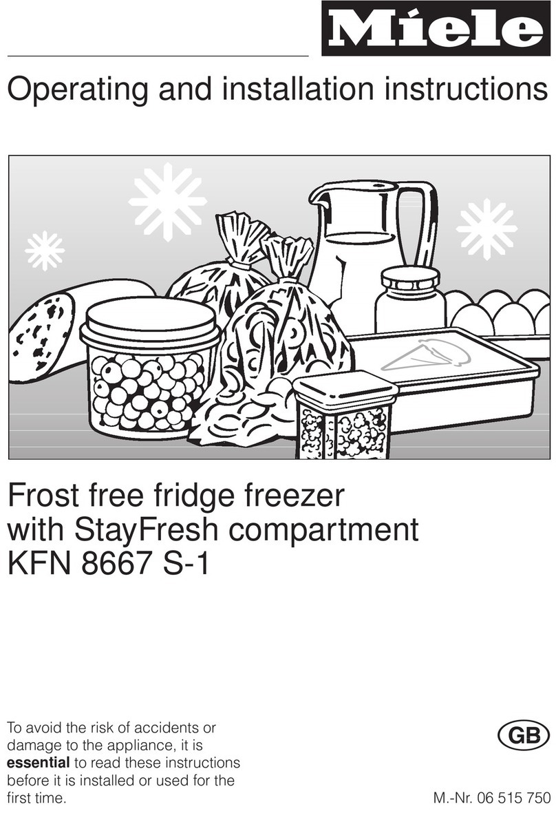 Miele KFN 8667 S-1 Operating and installation instructions