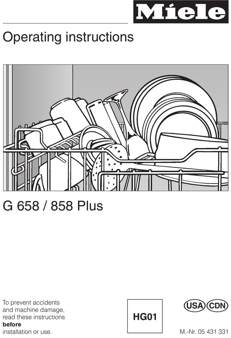 Miele G 858 Plus User manual
