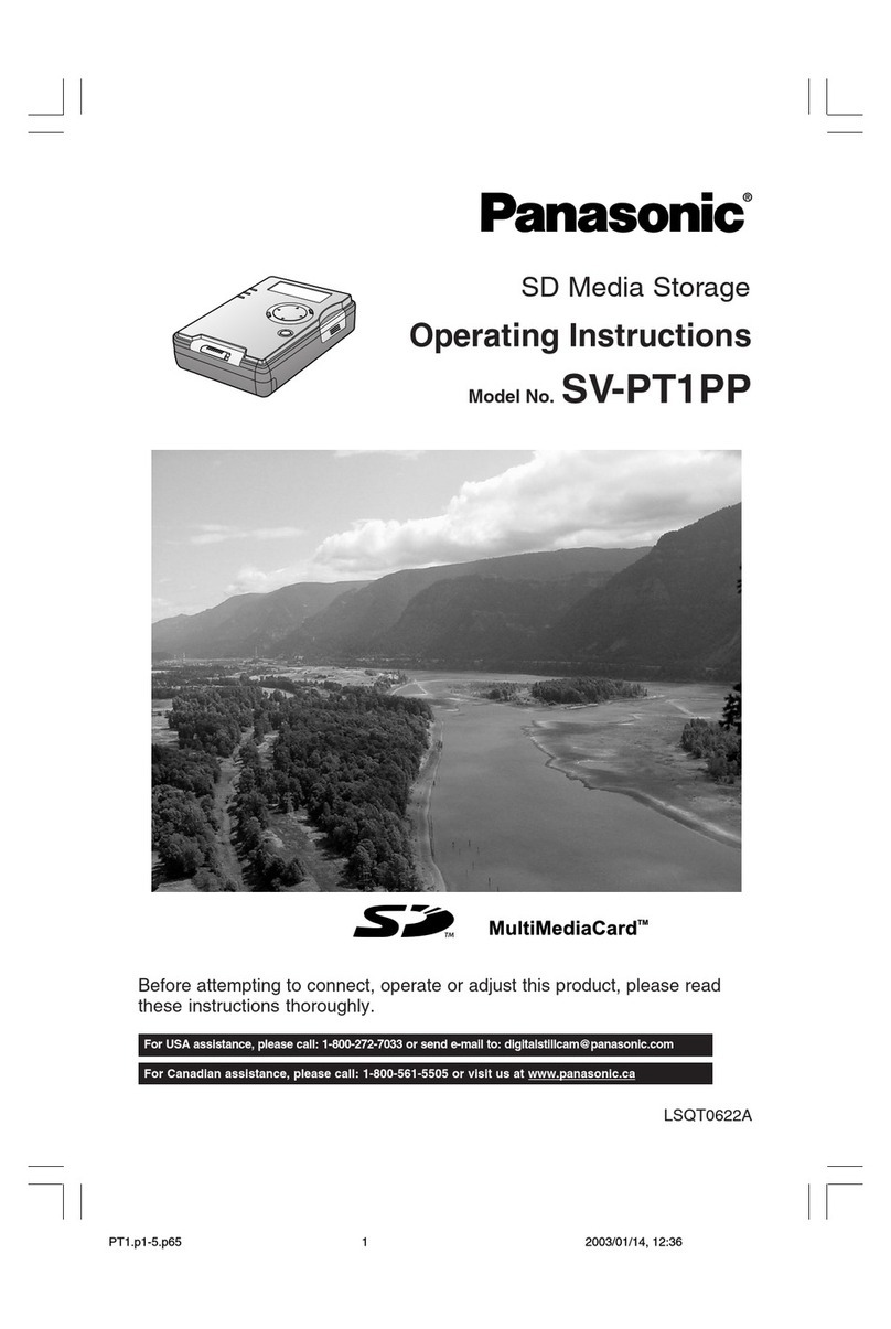Panasonic SV-PT1PP User manual Panasonic SV-PT1PP User manual