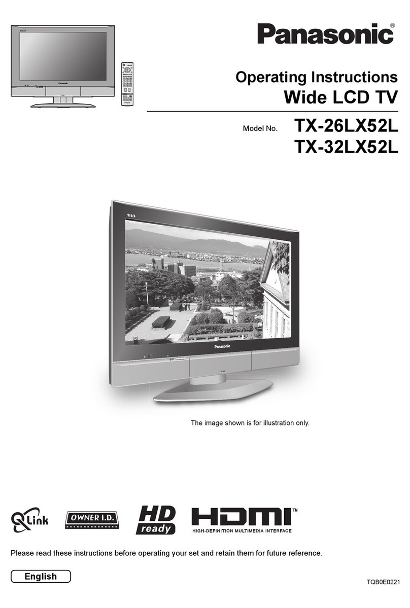 Panasonic TX-26LX52L User manual Panasonic TX-26LX52L User manual
