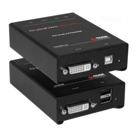 Rose electronics CrystalView DVI Mini Installation and operation manual