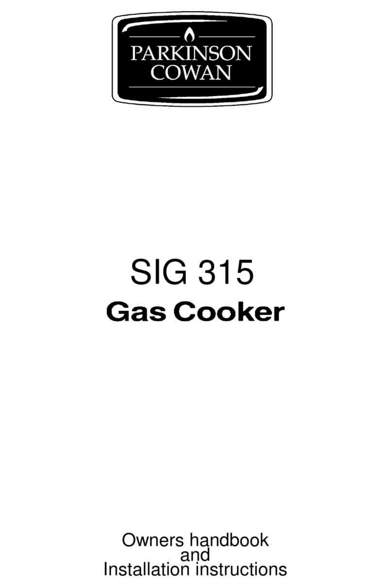 Parkinson Cowan SIG 315 Operating and installation instructions Parkinson Cowan SIG 315 Operating and installation instructions