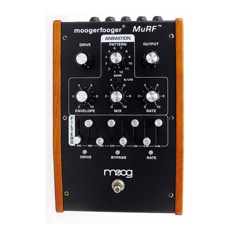 Moog Moogerfooger MF-105B Bass MuRF User manual