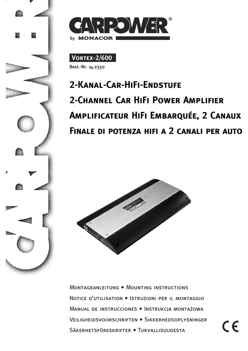 Carpower VORTEX-2/600 Mounting instructions