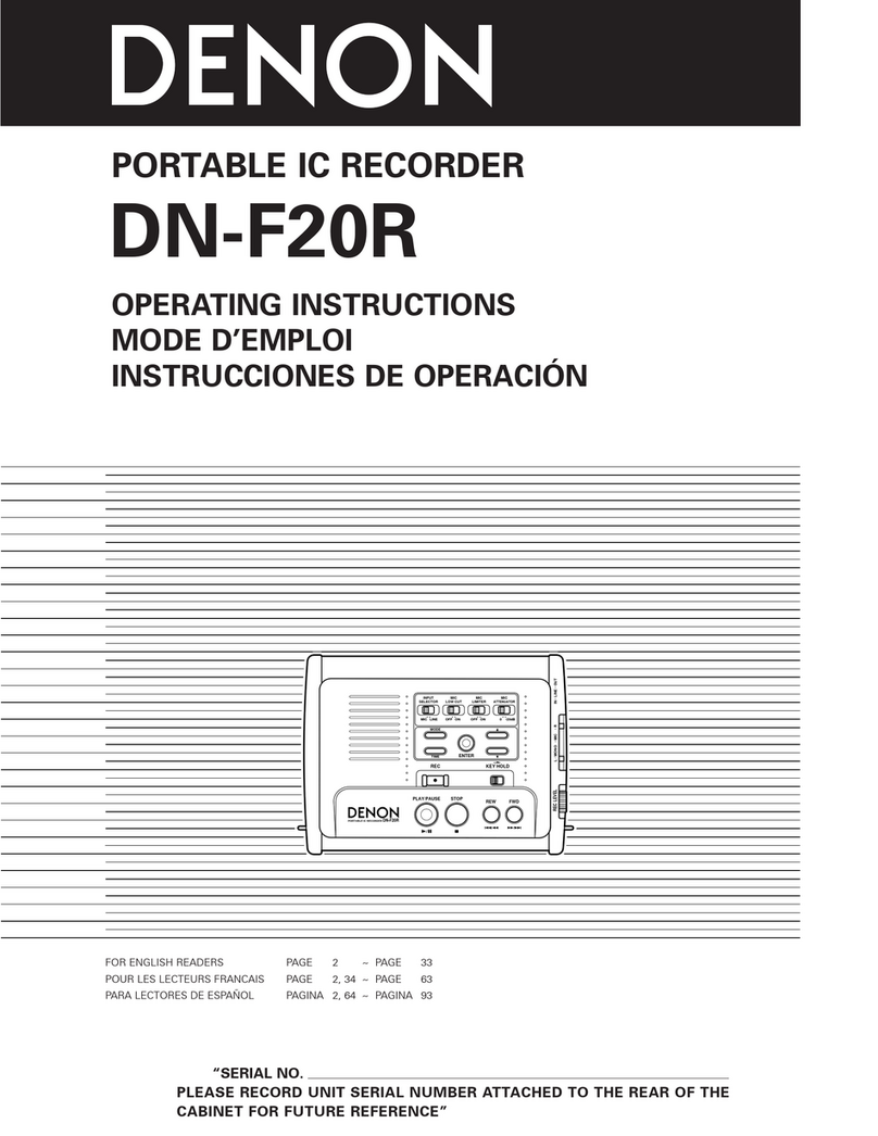 Denon DN-F20R operating instructions