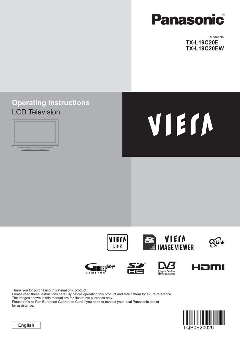 Panasonic Viera TX-L19C20E User manual Panasonic Viera TX-L19C20E User manual