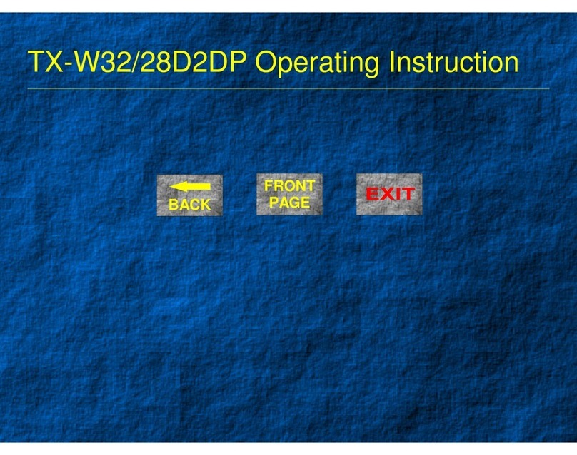 Panasonic TX-W28D2DP operating instructions