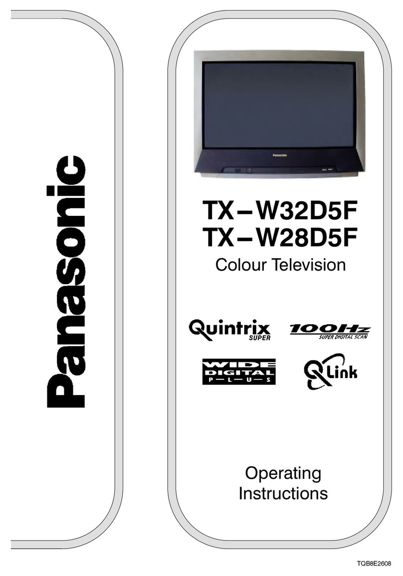 Panasonic TX-W28D5 User manual Panasonic TX-W28D5 User manual