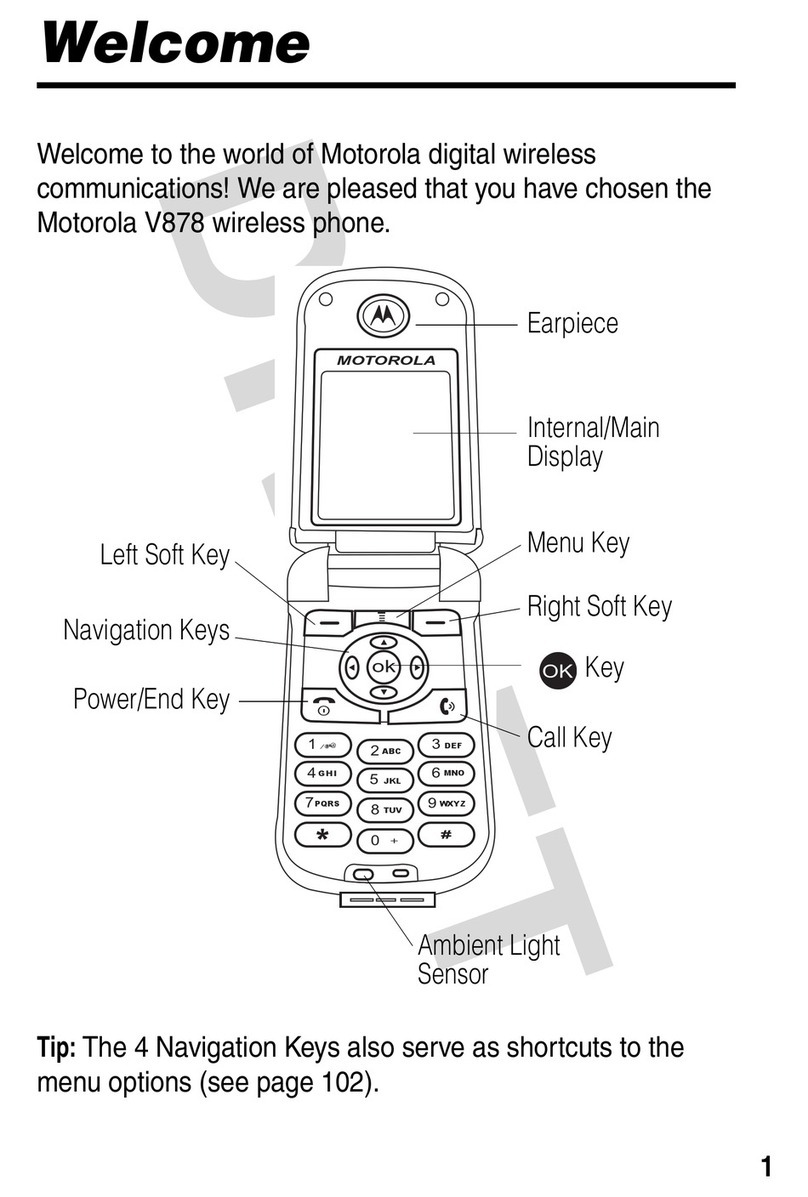 Motorola V878 User manual