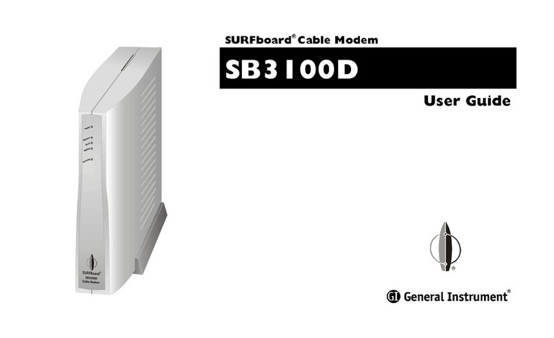 General Instrument SURFboard SB3100D User manual