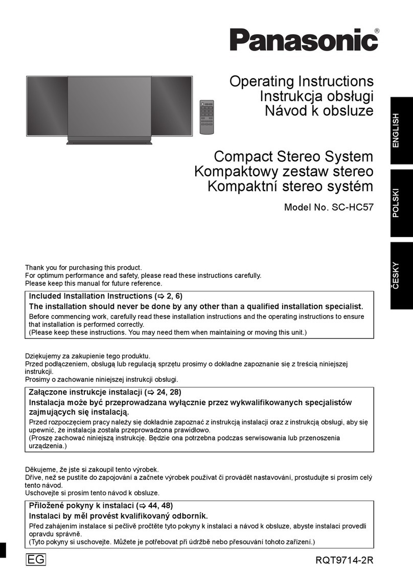 Panasonic SC-HC57 operating instructions