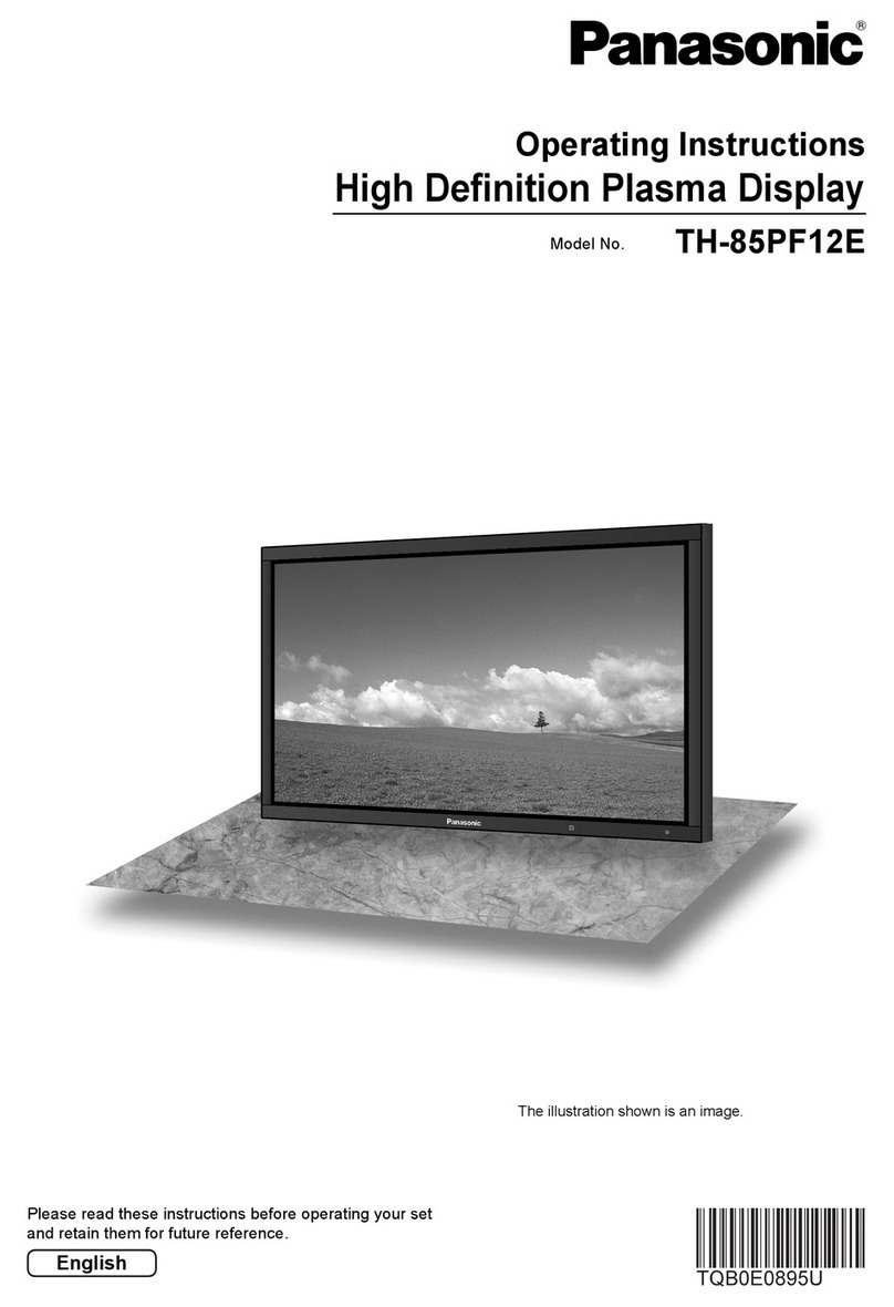 Panasonic TH-85PF12E User manual