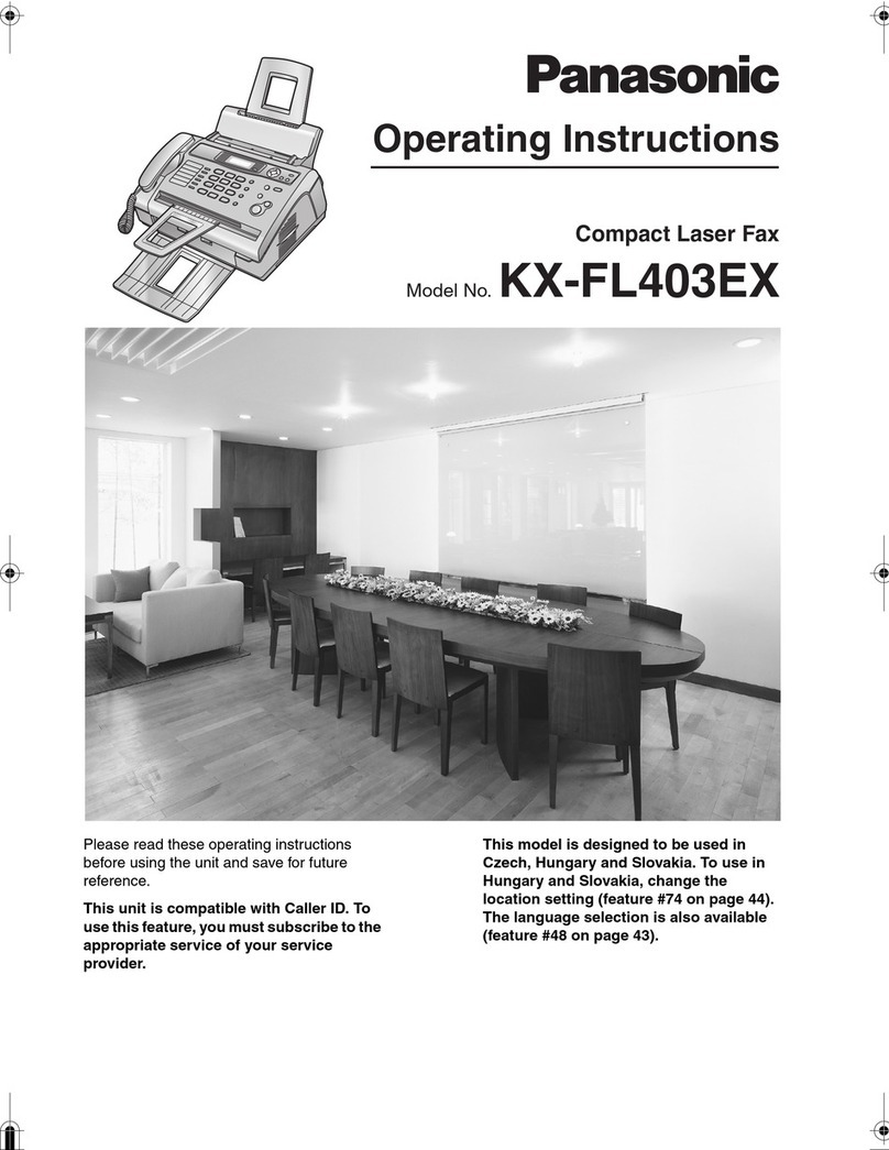 Panasonic KX-FL403EX operating instructions