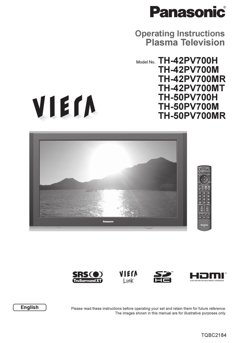 Panasonic Viera TH-42PV700H User manual