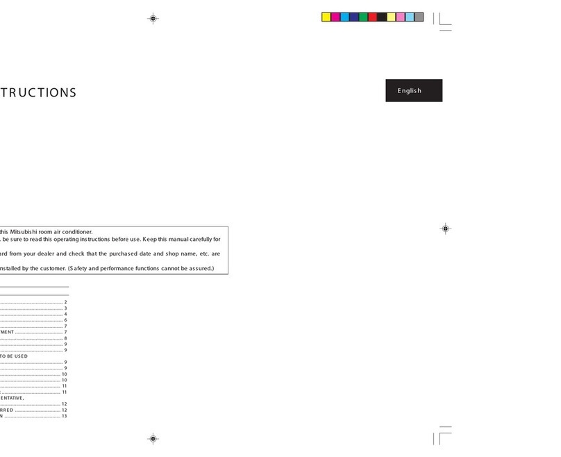 Mitsubishi Electric Mr. Slim MS-A09WA User manual