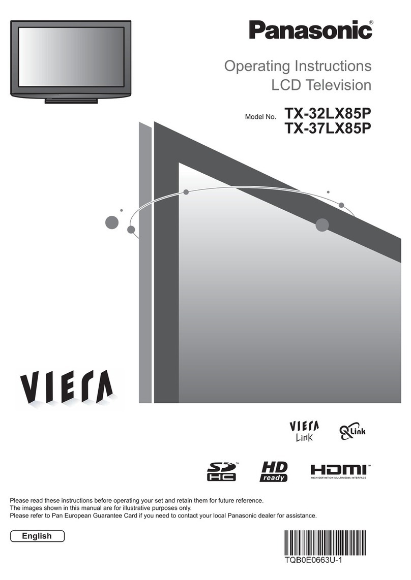 Panasonic Viera TX-32LX85P User manual