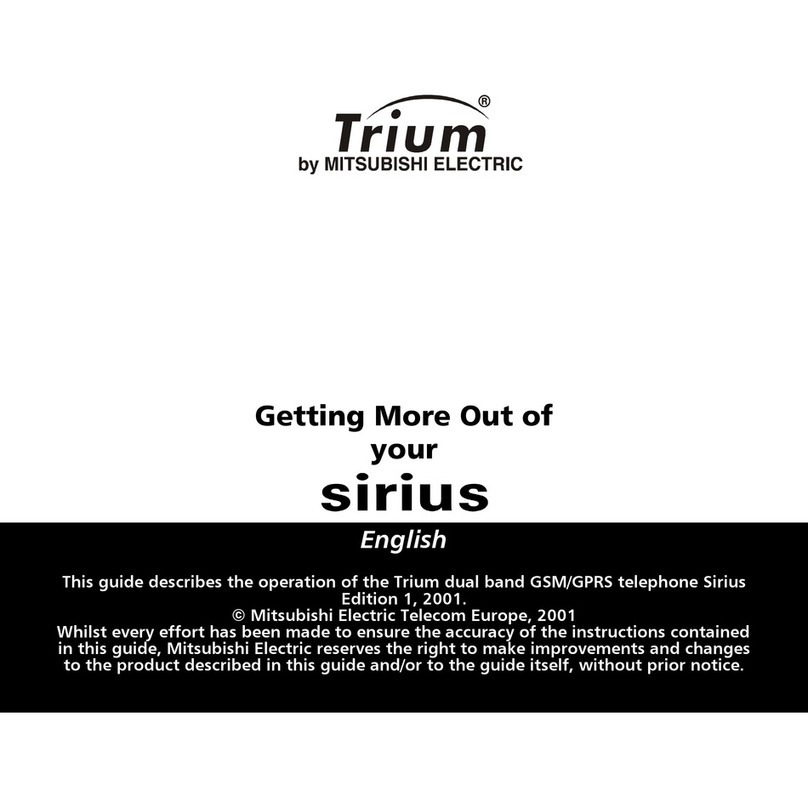 Mitsubishi Electric Trium SIRIUS User manual