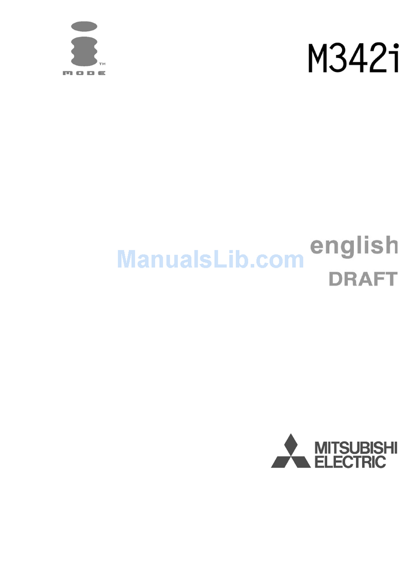 Mitsubishi Electric iMode M342i User manual