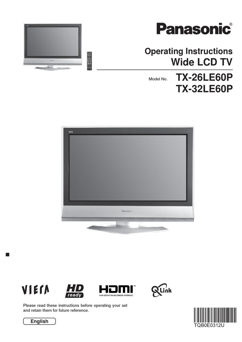 Panasonic Viera TX-26LE60P User manual