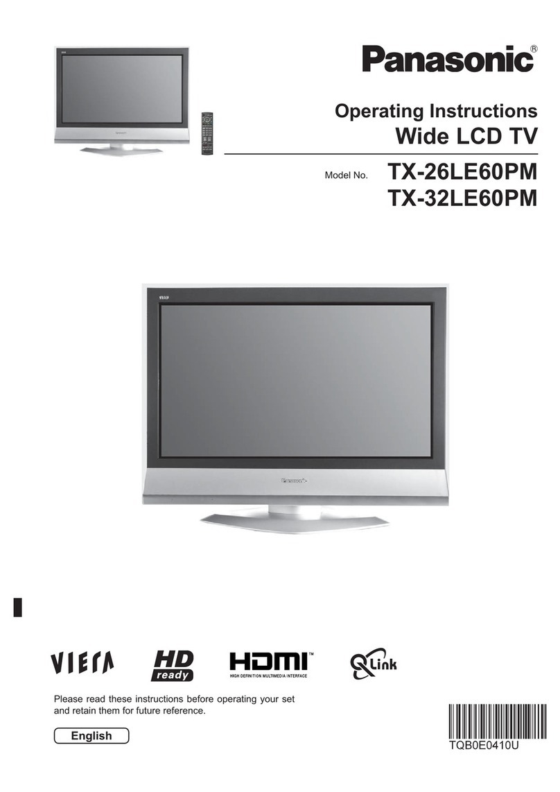 Panasonic TX-26LE60PM operating instructions