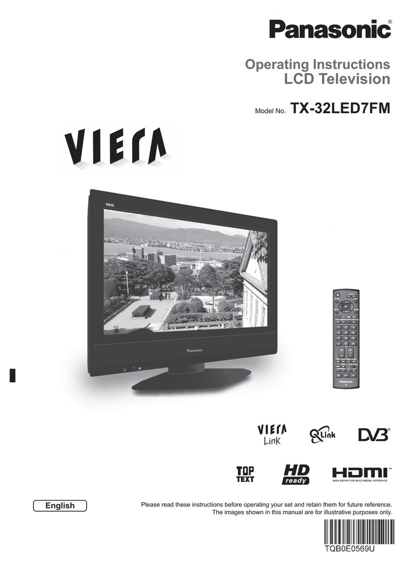 Panasonic Viera TX-32LED7FM User manual Panasonic Viera TX-32LED7FM User manual