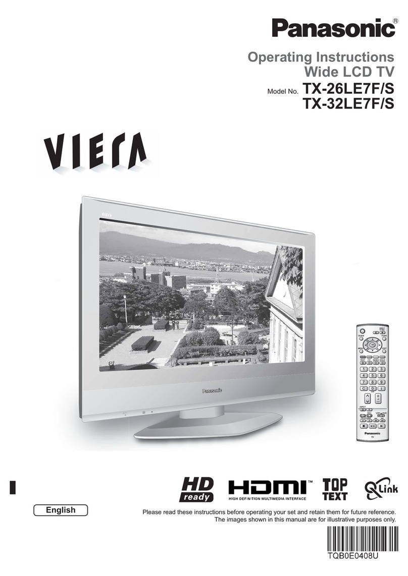 Panasonic Viera TX-26LE7F User manual